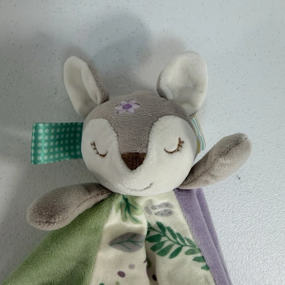 Mary Meyer‎ Taggies Flora Fawn Plush Baby Lovey Security Blanket Nunu Snuggle